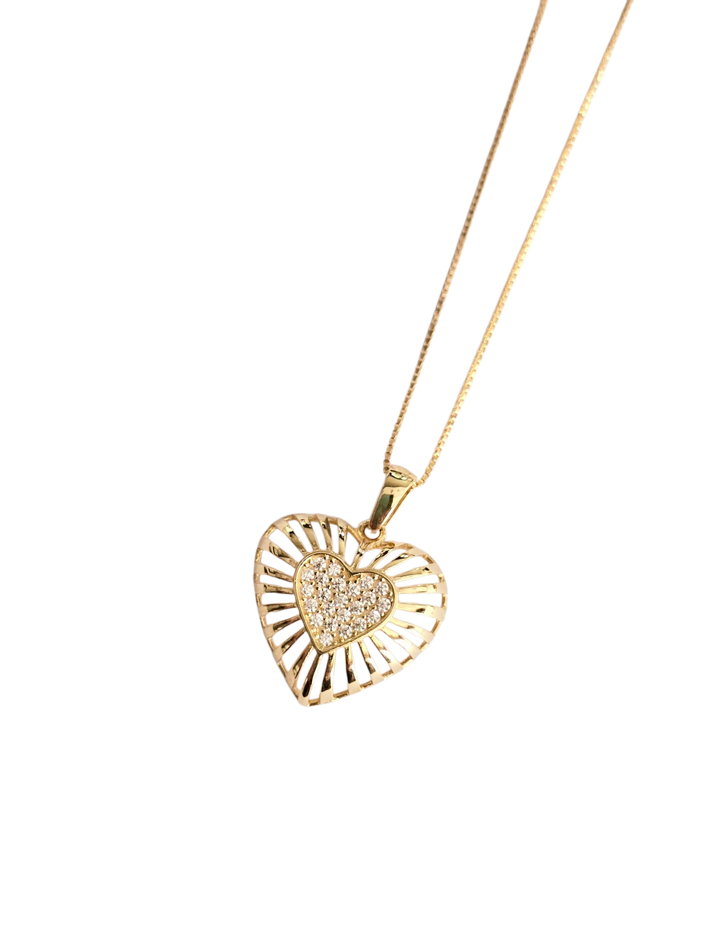 Collar Oro Amarillo 18 Kilates Corazón Camila
