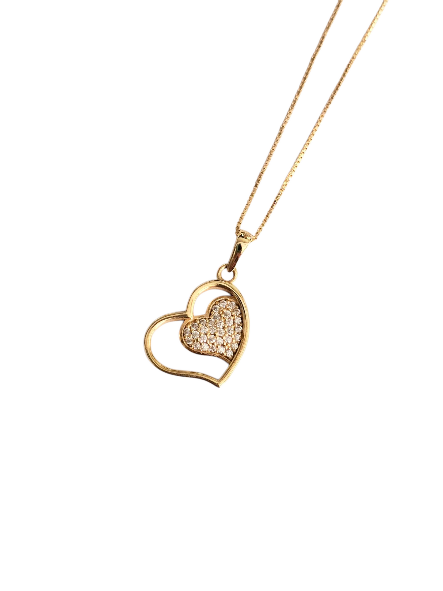 Collar Oro Amarillo 18 Kilates Corazón Natalia