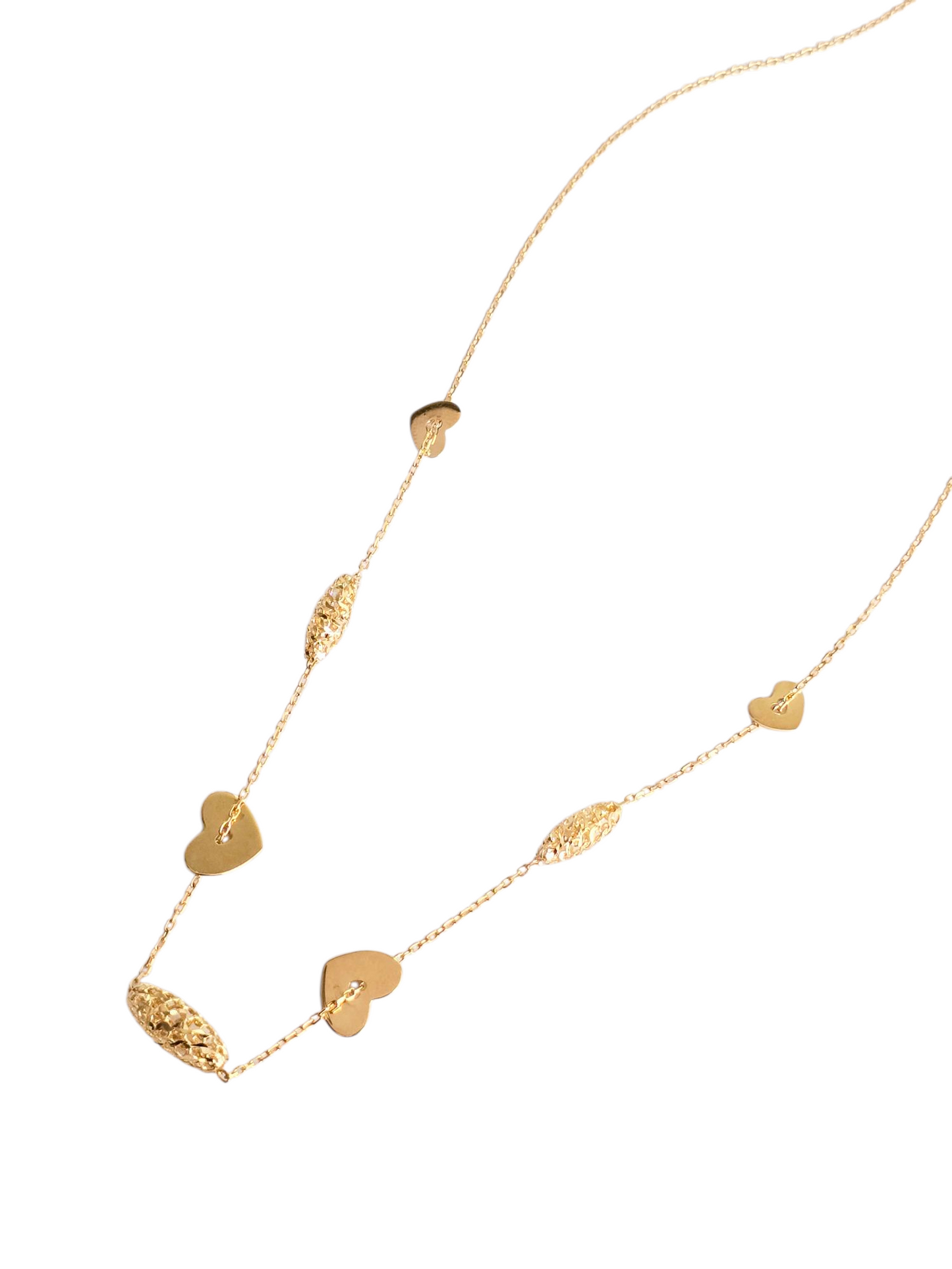 Collar Oro Amarillo 18 Kilates Corazón María Ignacia