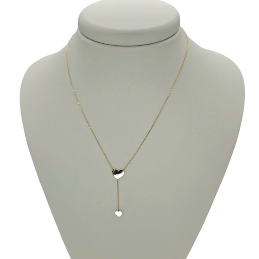 Collar Oro Doble Corazón