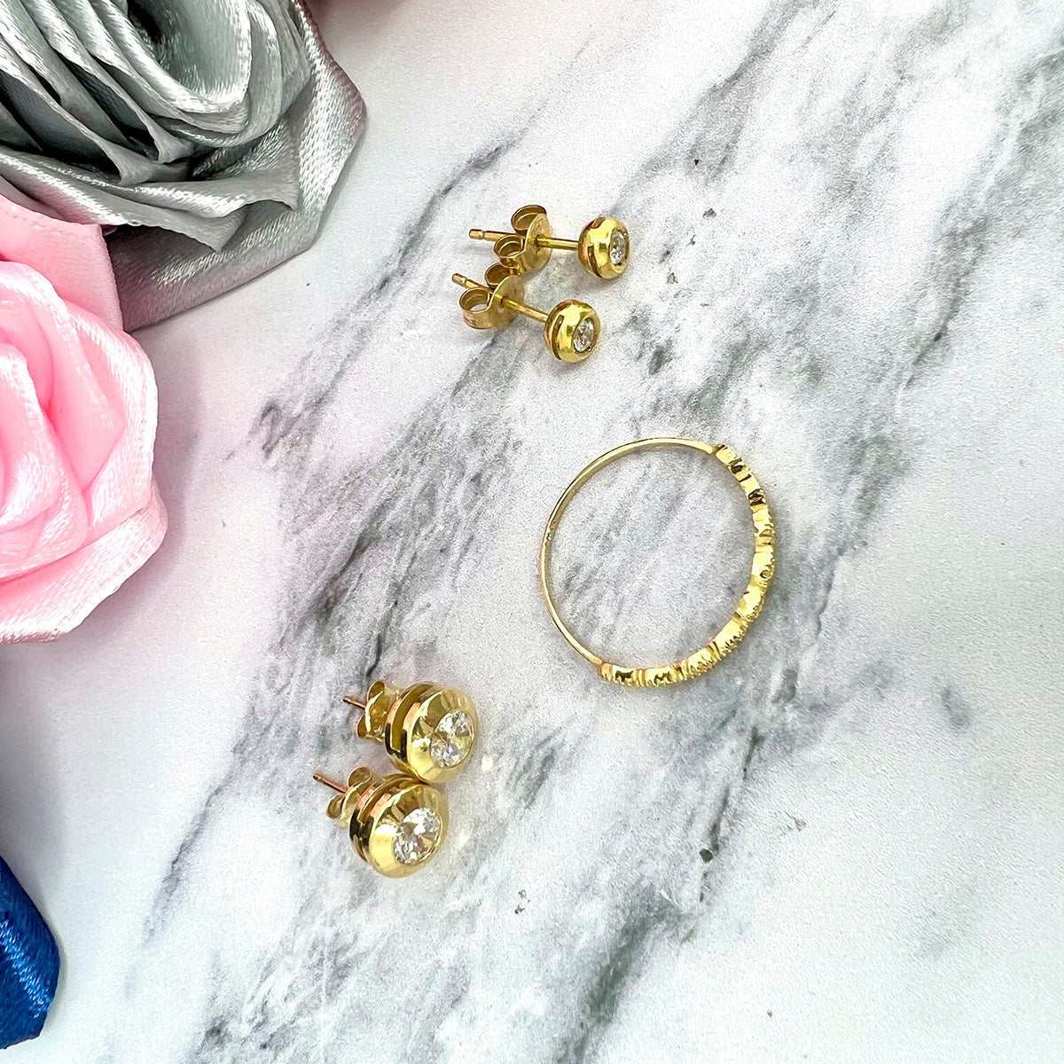Aros oro amarillo