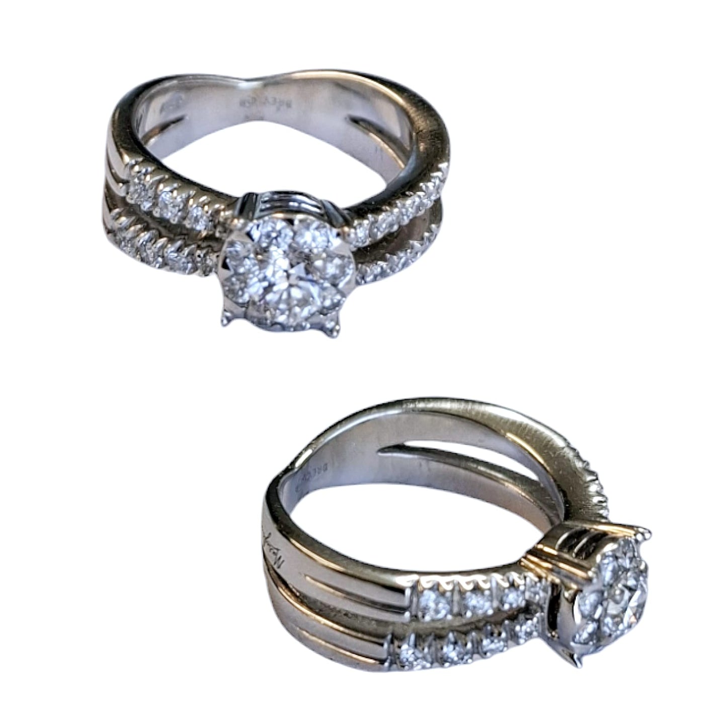 Anillo Oro Blanco Brillo Eterno