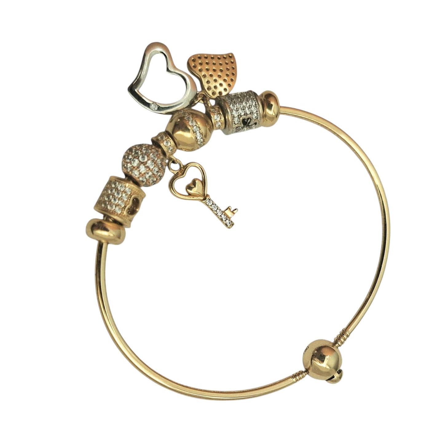 Pulsera Tipo Charms Estilo Romántico