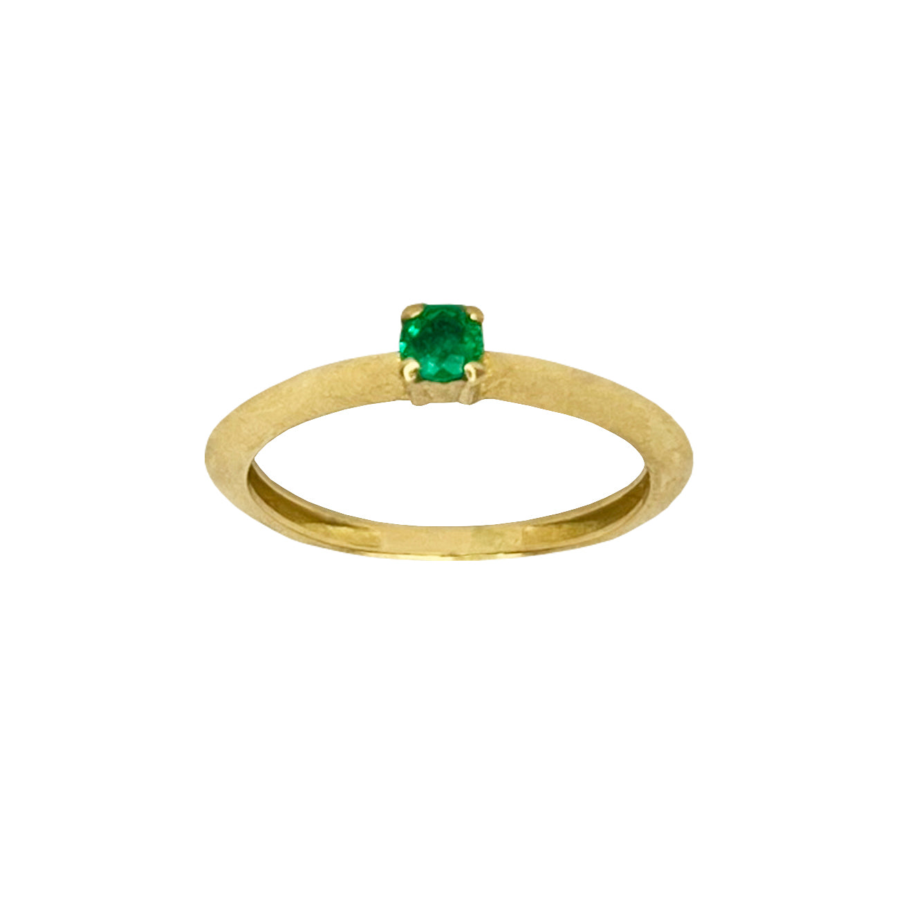 Anillo solitario oro amarillo piedras naturales