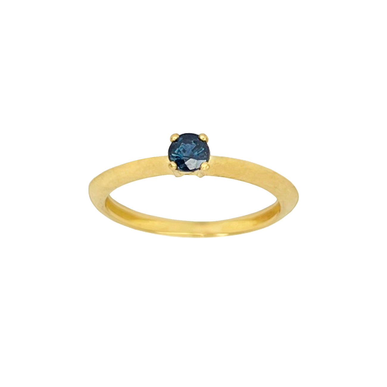 Anillo solitario oro amarillo piedras naturales