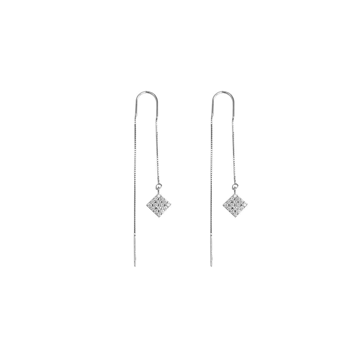 Aros largo en plata