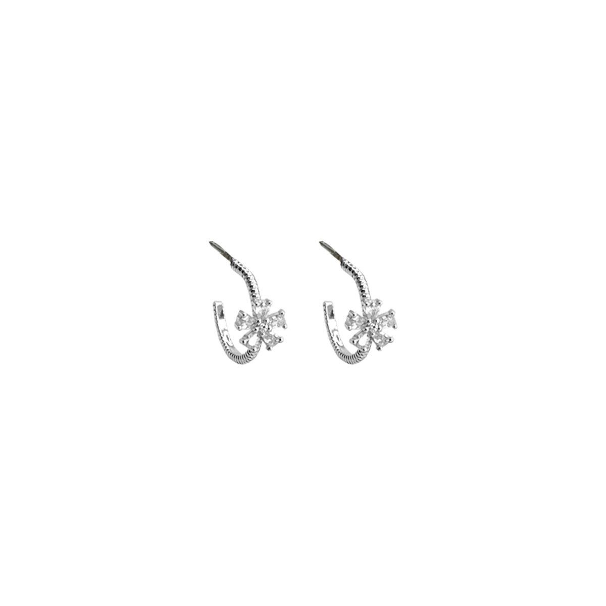 Aros argollas flor