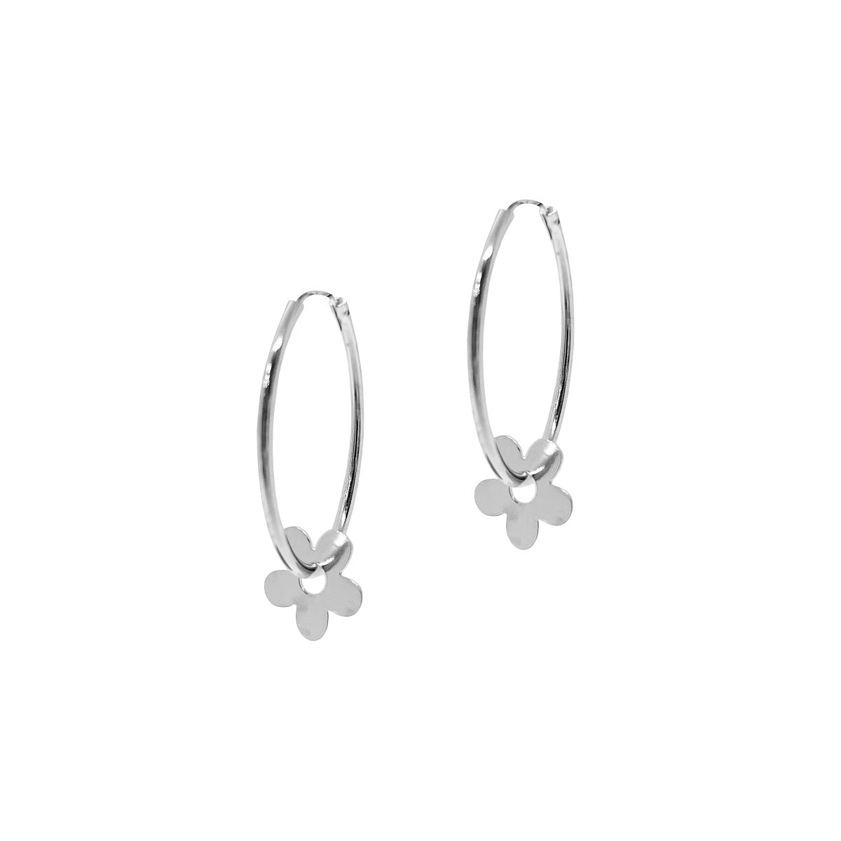 Aros argollas en Plata