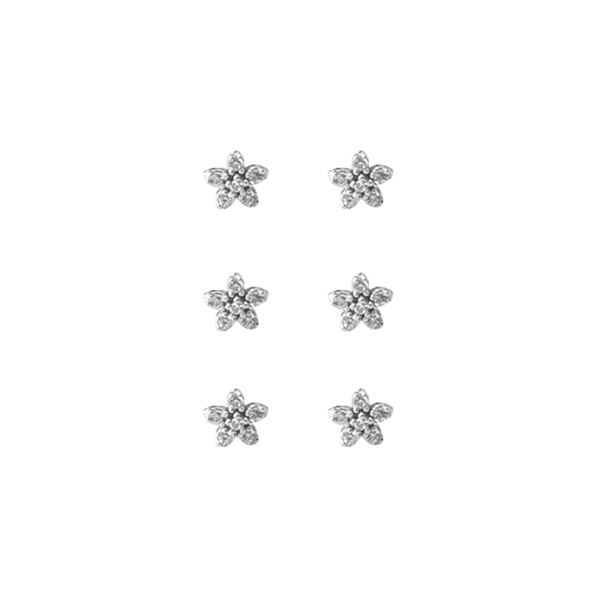 Set de aritos en plata