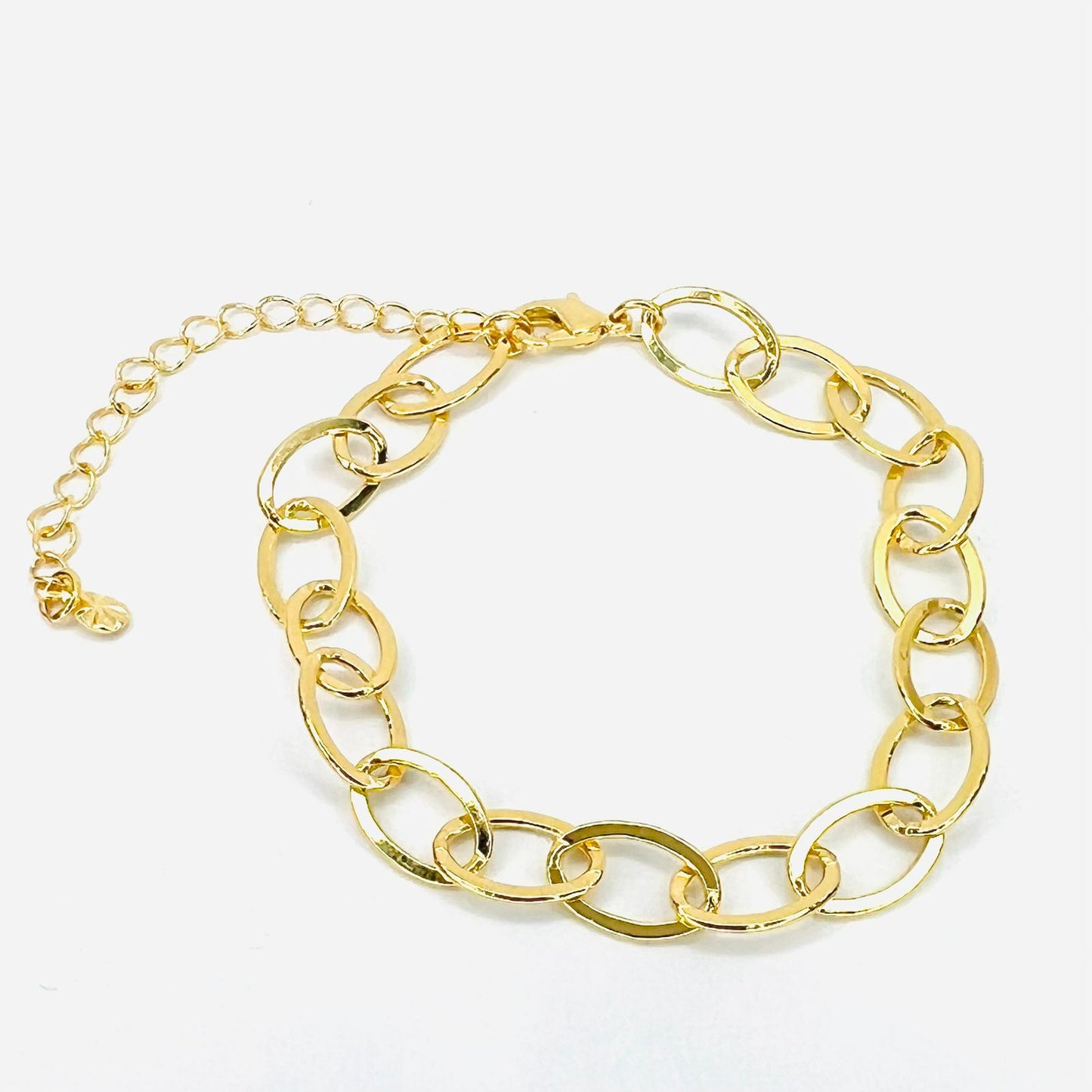 Pulsera eslabones baño de oro
