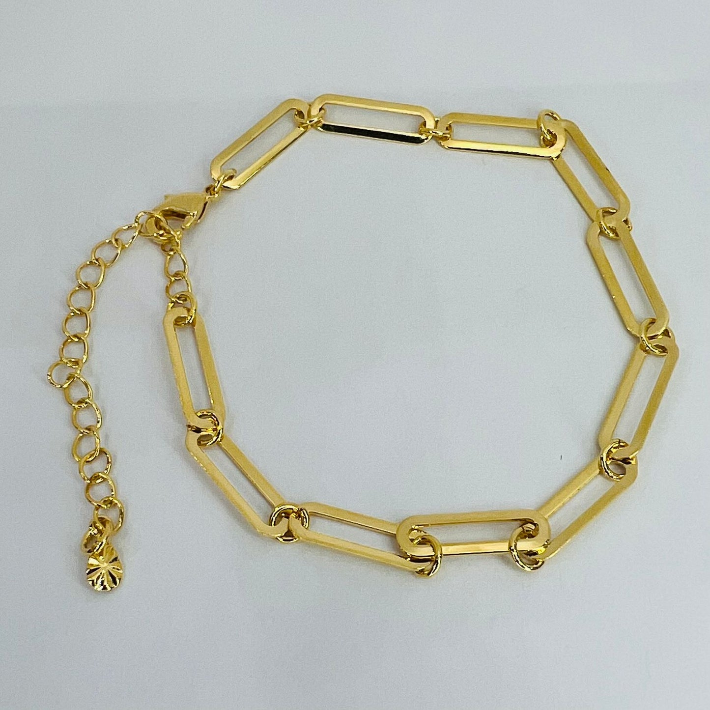 Pulsera eslabones baño de oro