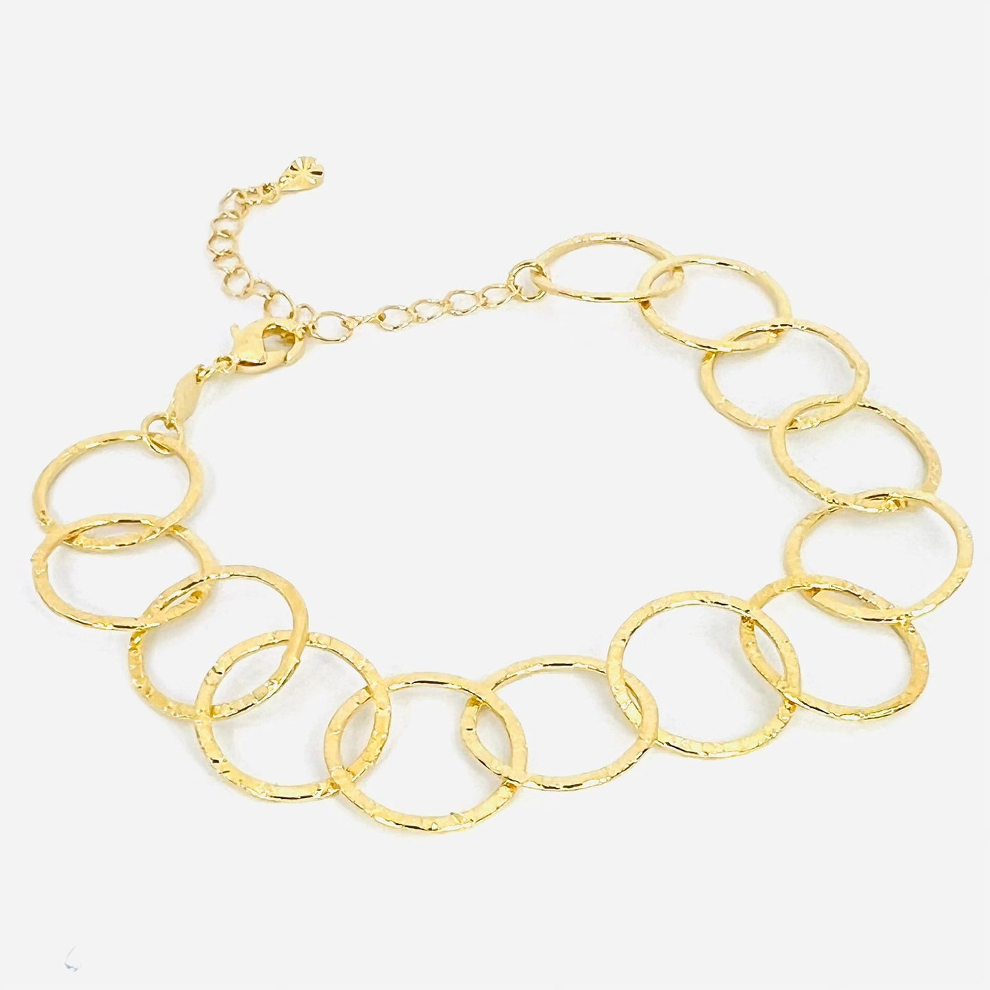 Pulsera eslabones baño de oro