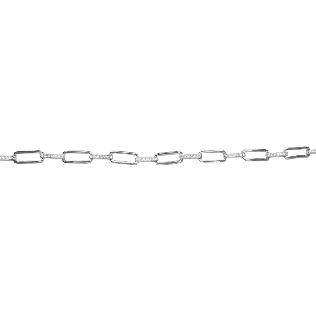 Pulsera en plata eslabones