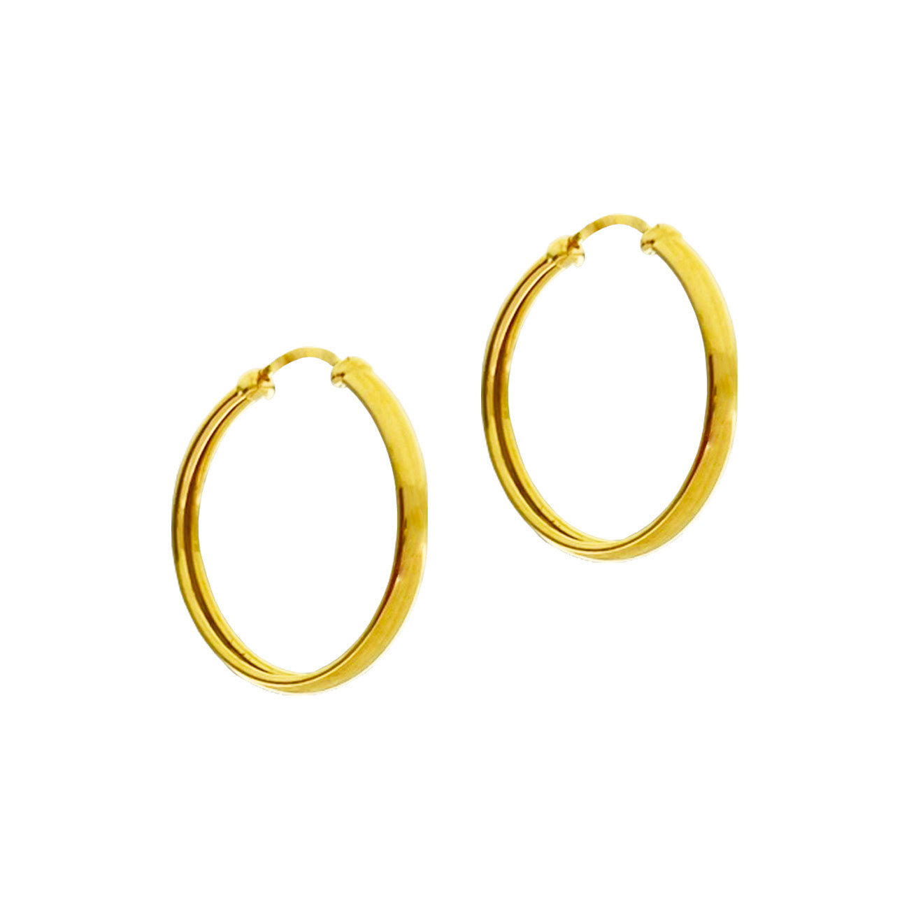 Aros argollas en oro amarillo
