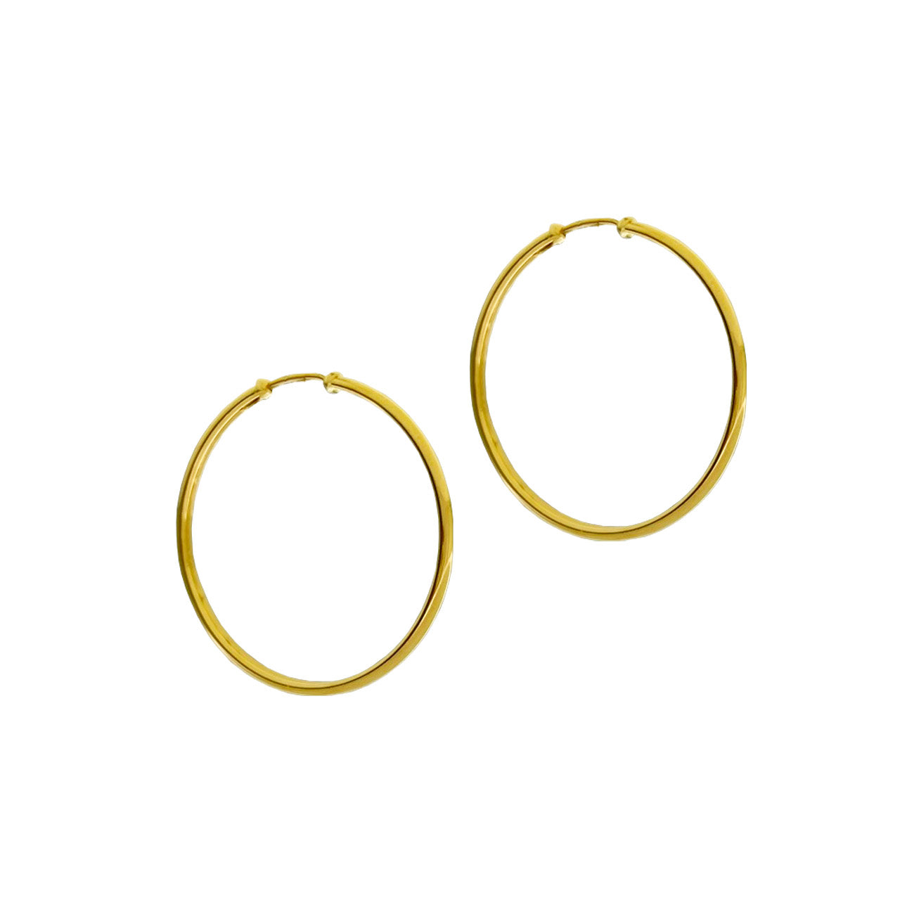 Aros argollas en oro amarillo