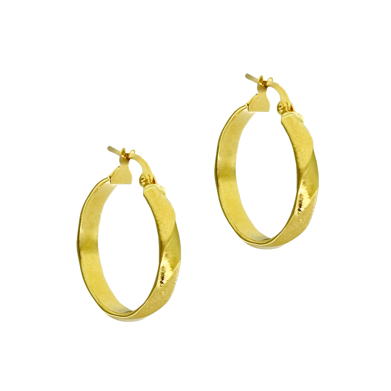 Aros argollas en oro amarillo