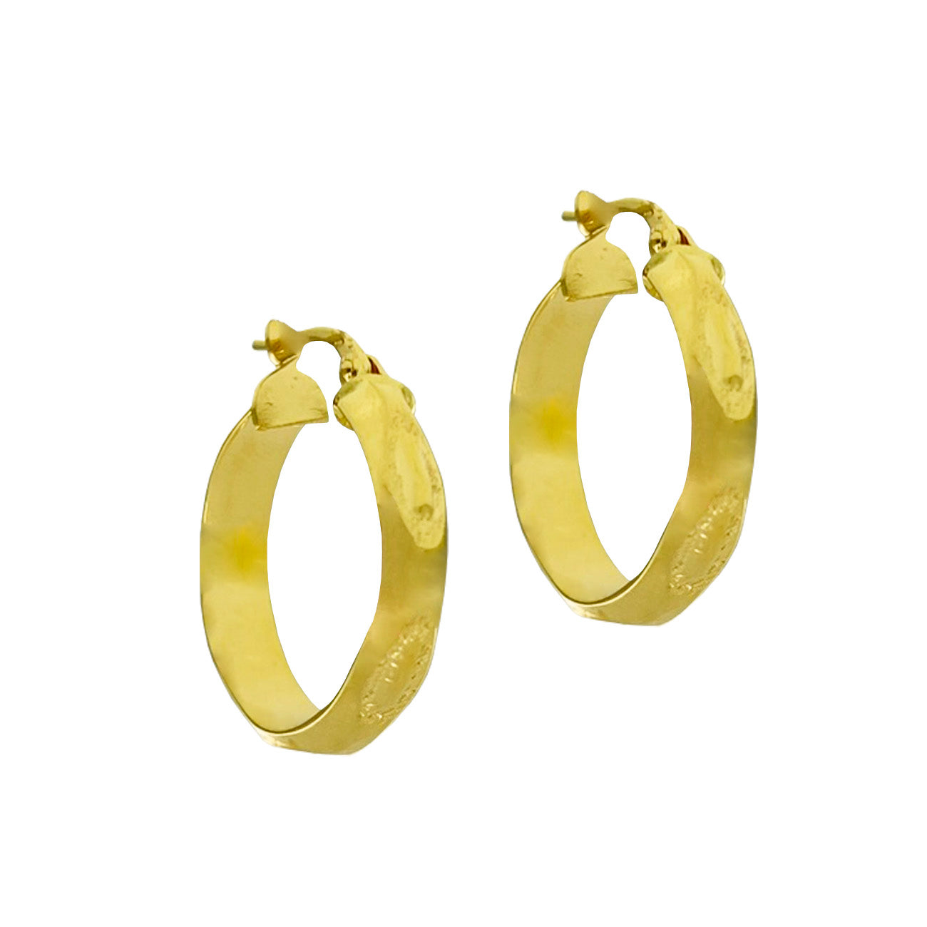 Aros argollas en oro amarillo