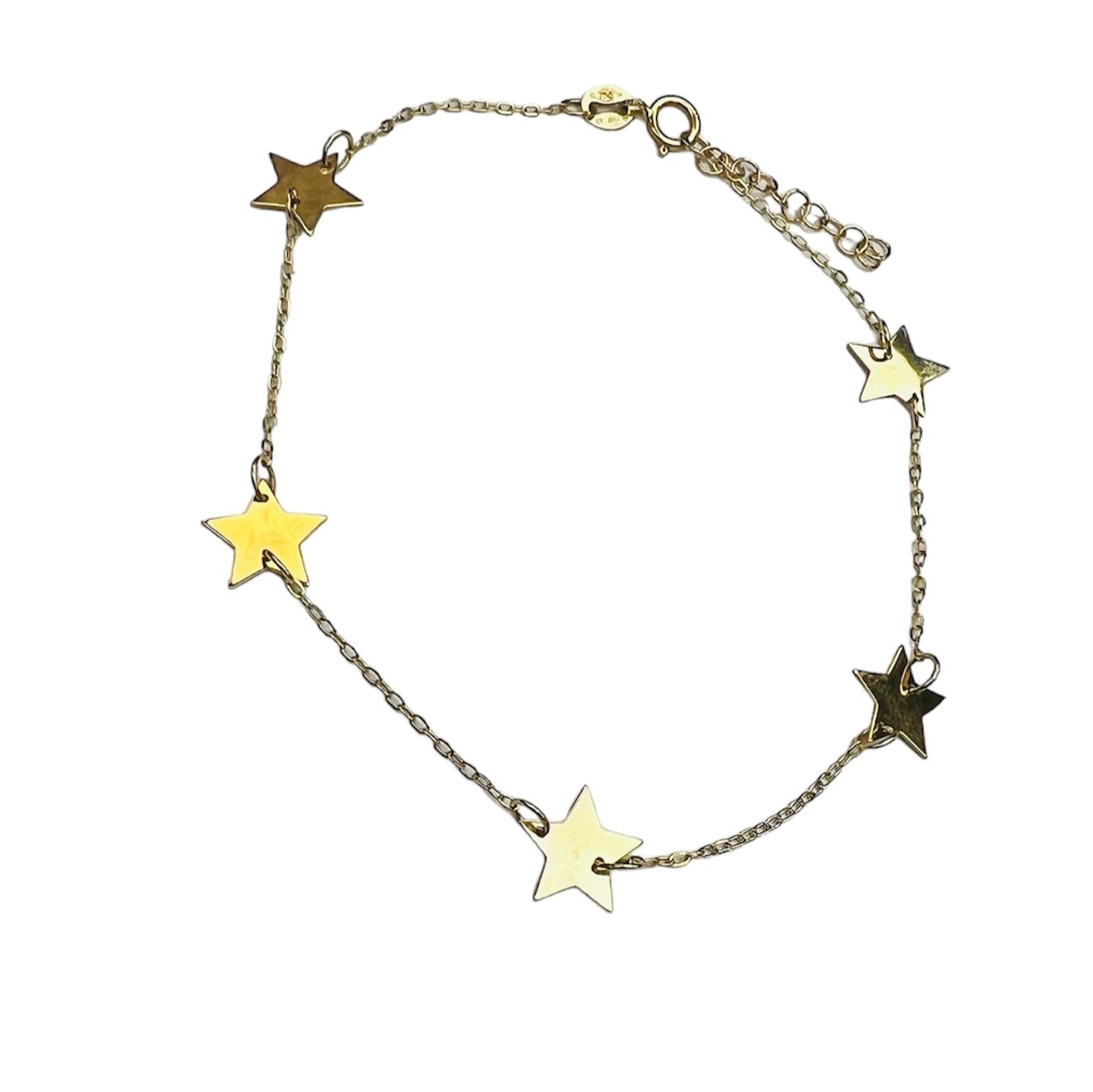 Pulsera Oro 18 kilates, estrellas