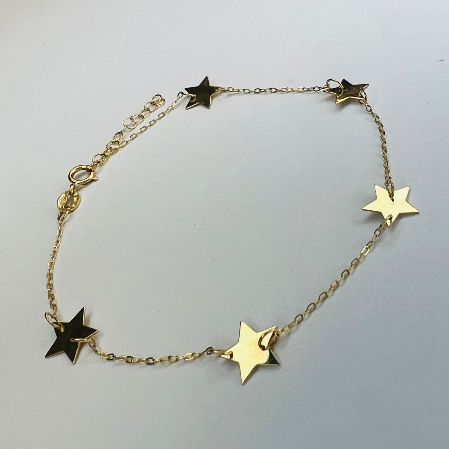 Pulsera Oro 18 kilates, estrellas