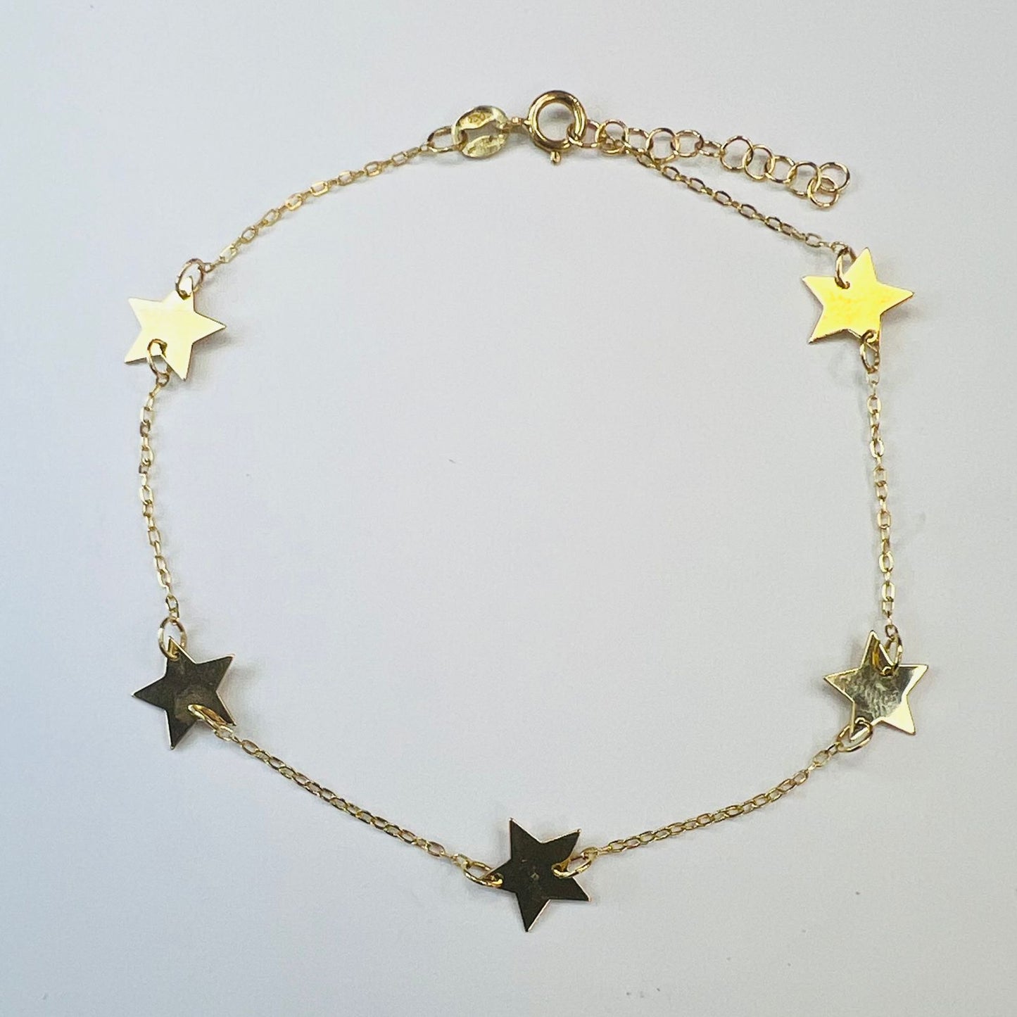 Pulsera Oro 18 kilates, estrellas