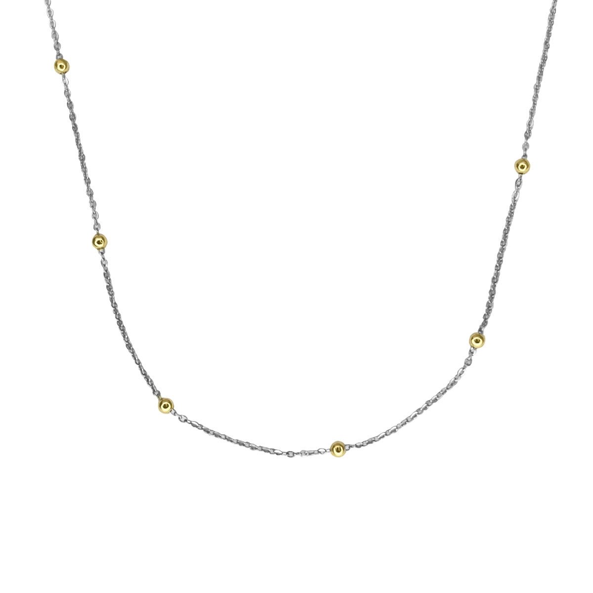 Collar en oro blanco y amarillo