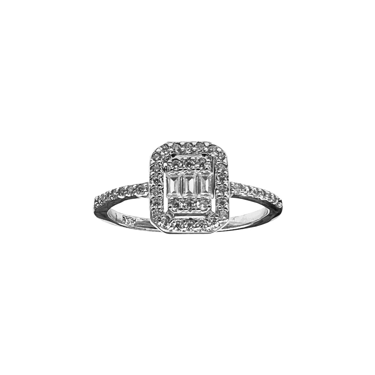 Anillos en plata con zircones