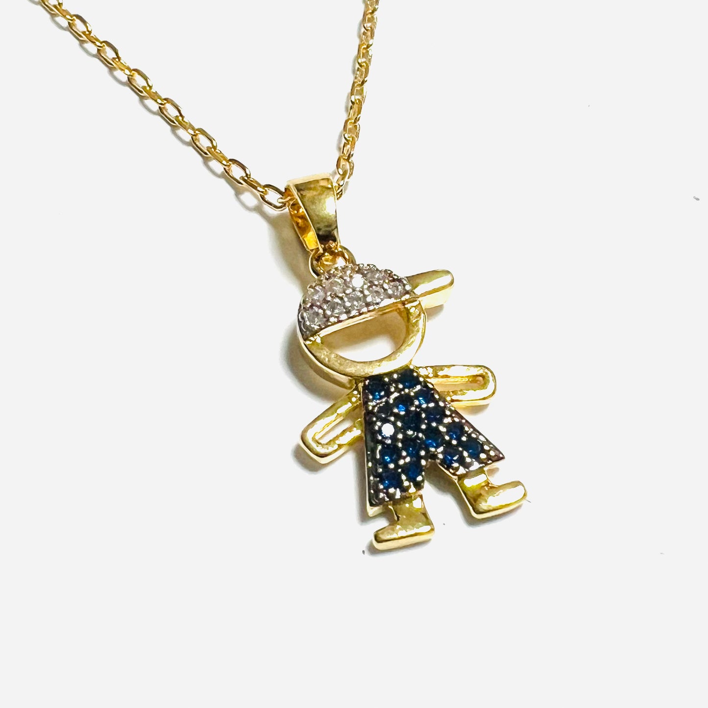 Collar baño de oro , niño cadena 45 cm