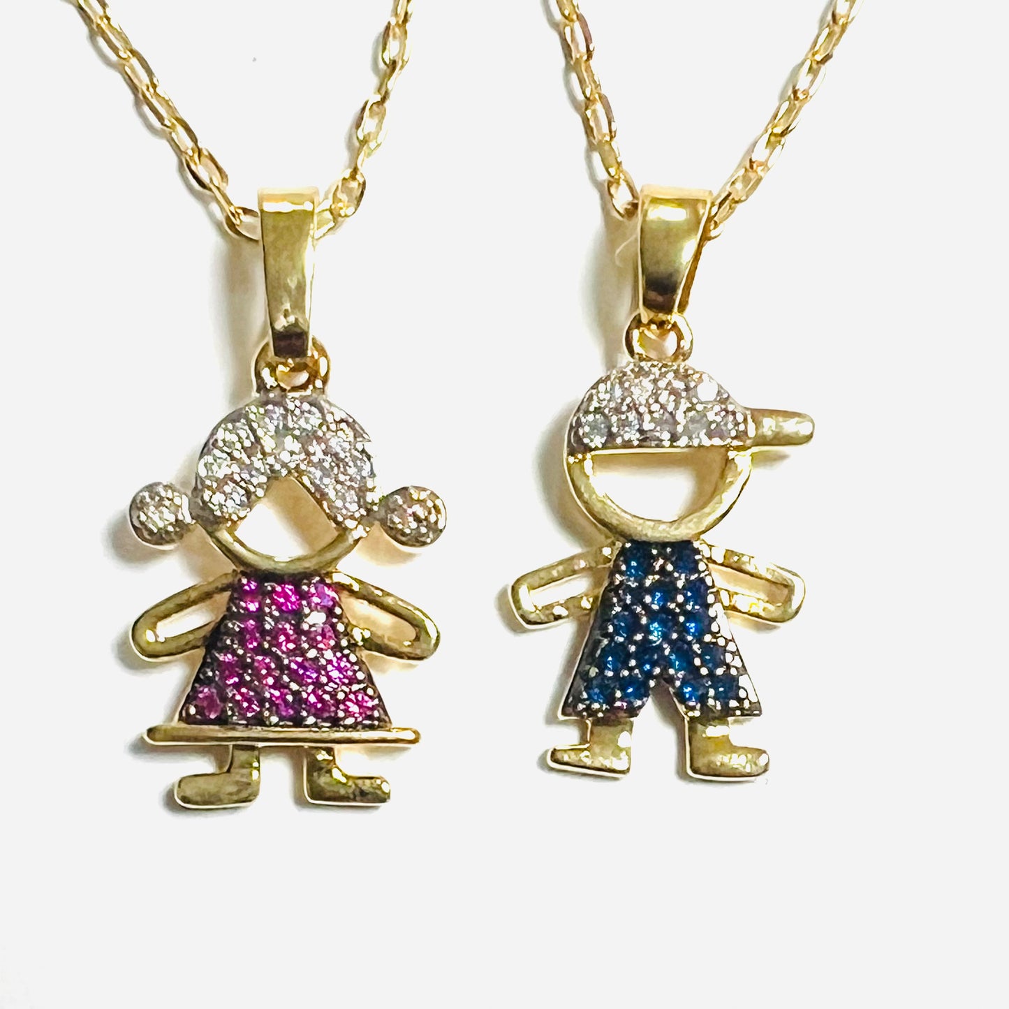Collar baño de oro , niña cadena 45 cm