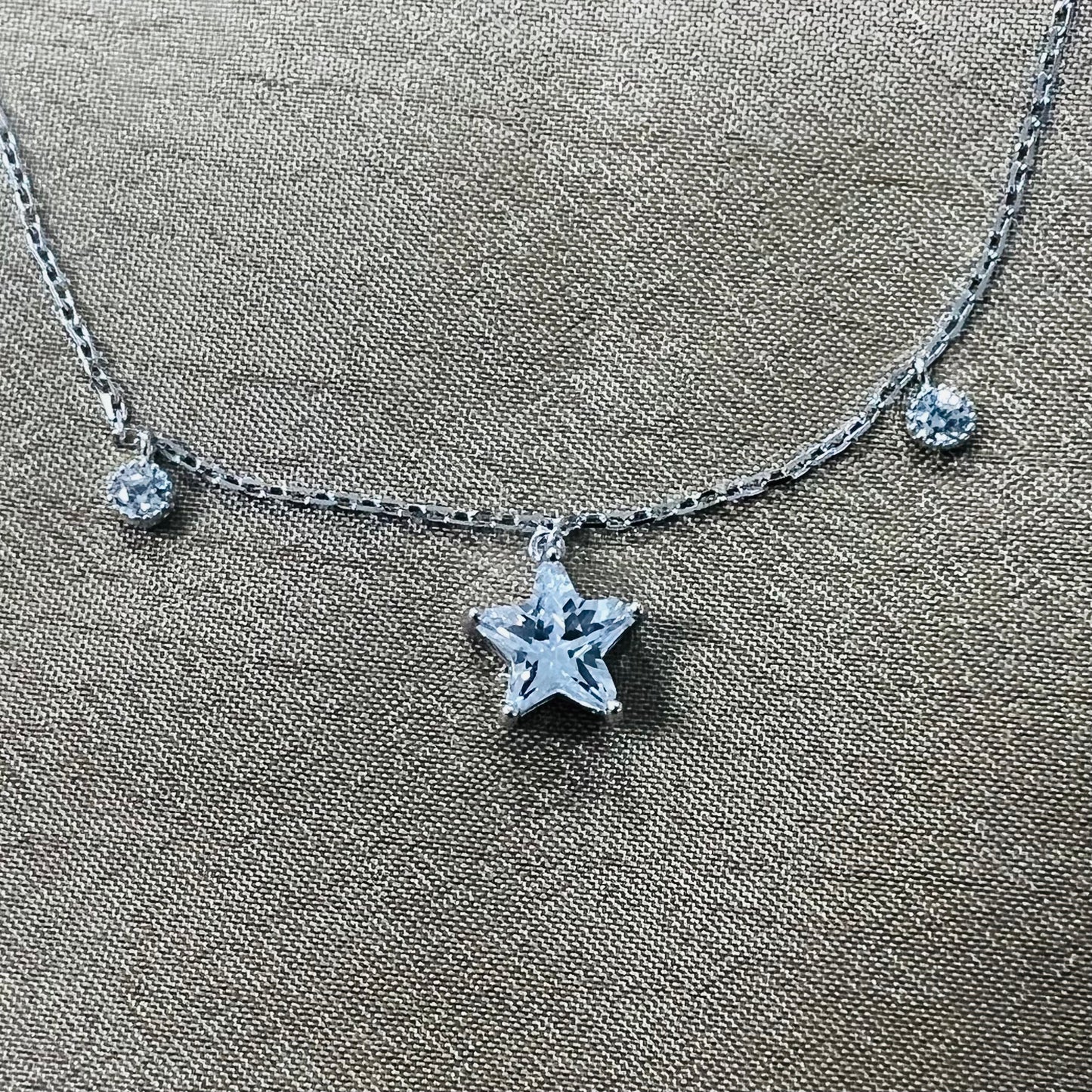 Pulsera en plata Estrella dos luceros