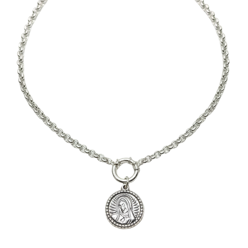 COLGANTE MEDALLON CORAZON DE MARIA