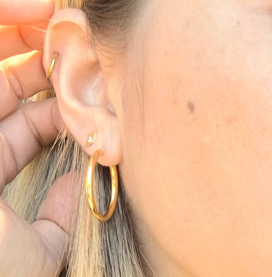 Aro Oro 18 kilates Argolla Delgada