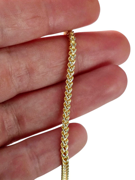 Pulsera Oro Amarillo 18 Kilates Espiga