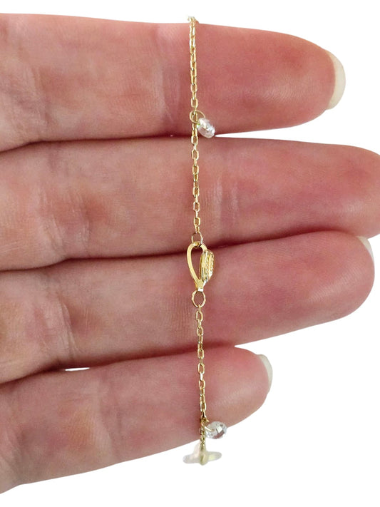 Pulsera Oro Amarillo 18 Kilates Semilla de Brillo