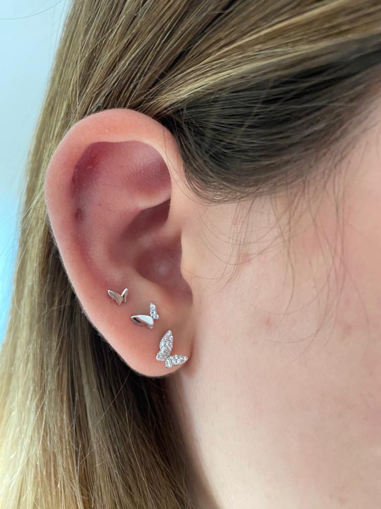 Set aros en plata