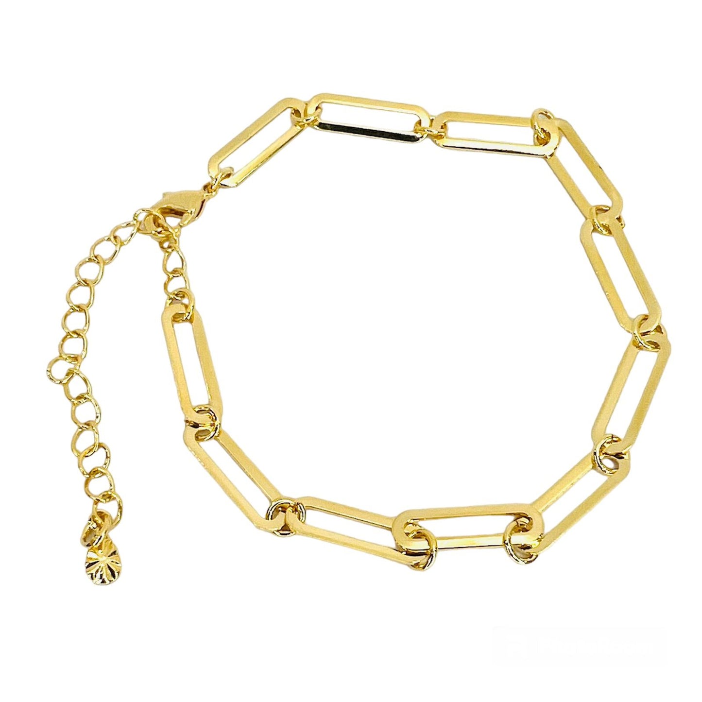 Pulsera eslabones baño de oro
