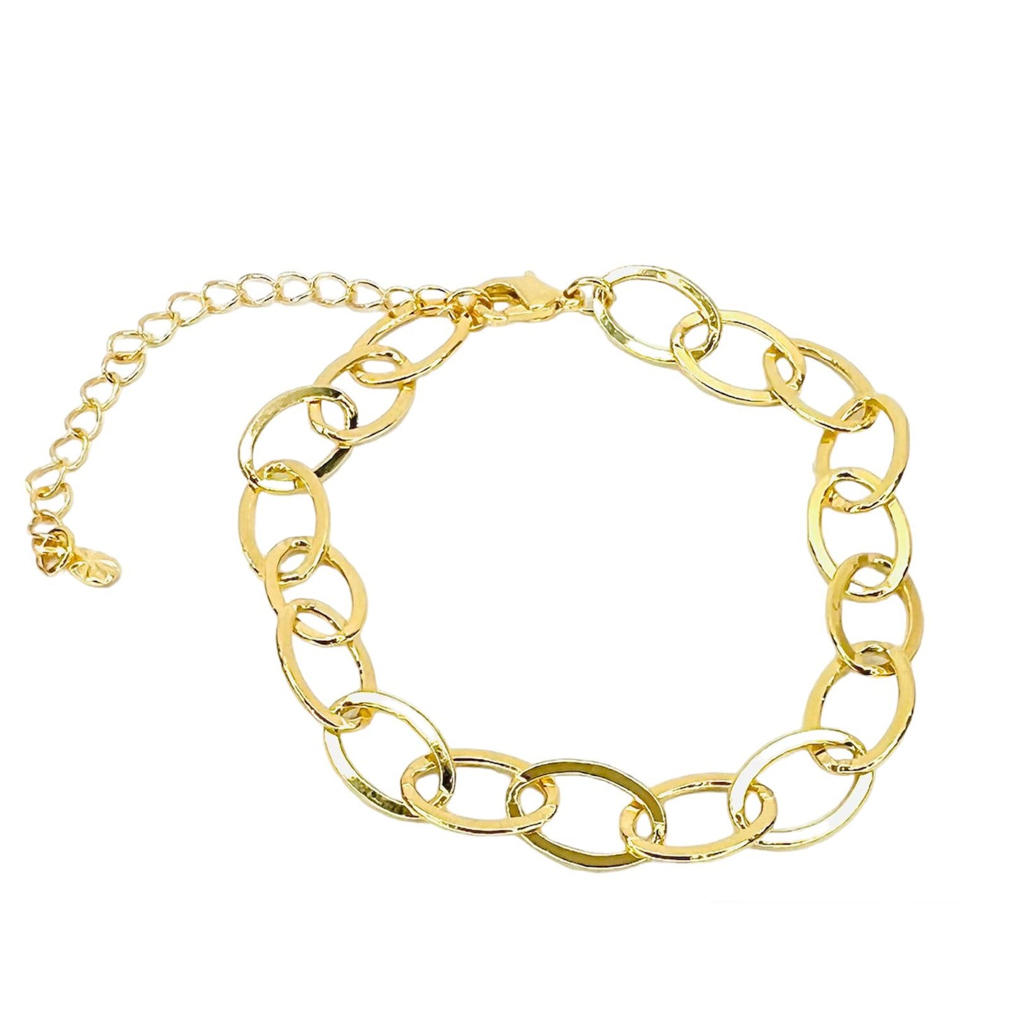 Pulsera eslabones baño de oro