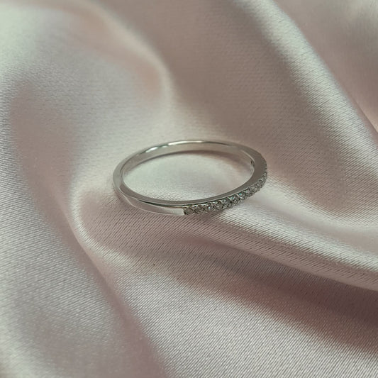 Anillo Oro blanco con diamantes