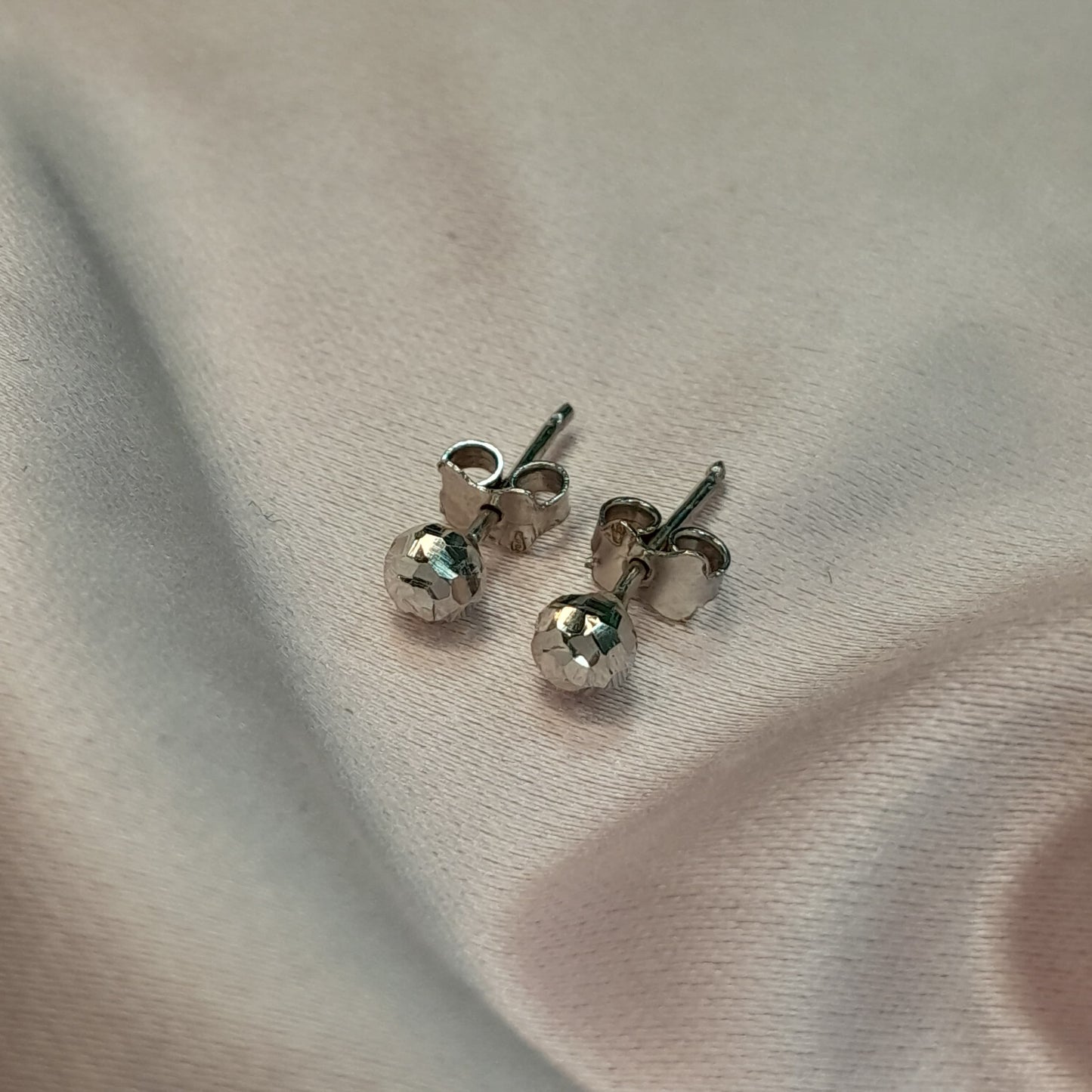 Aros oro blanco