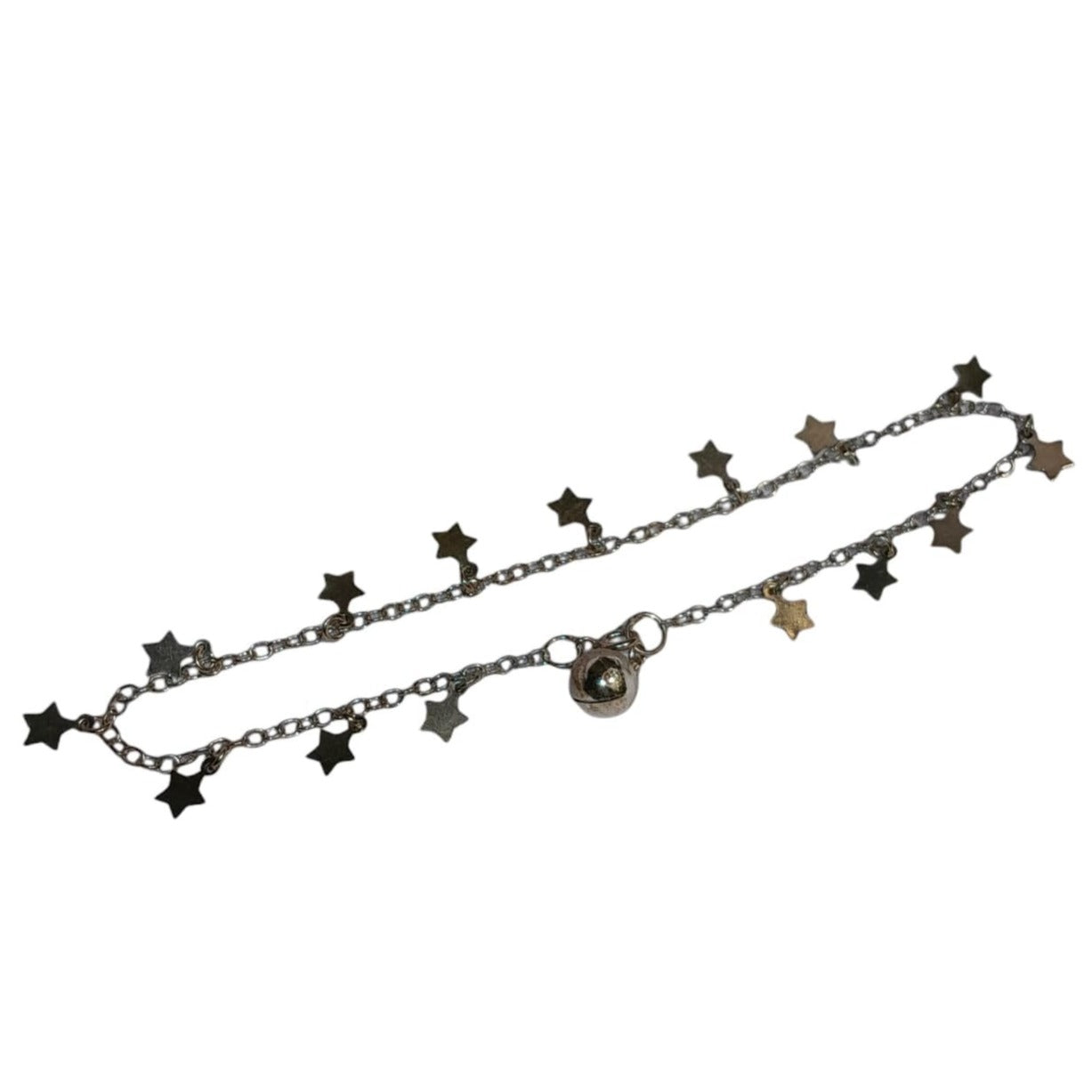 Tobillera de plata 925 modelo estrellas