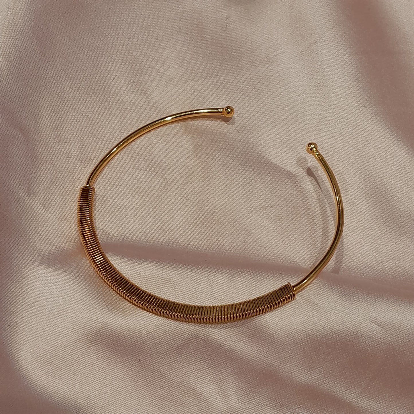 Pulsera esclava baño de oro