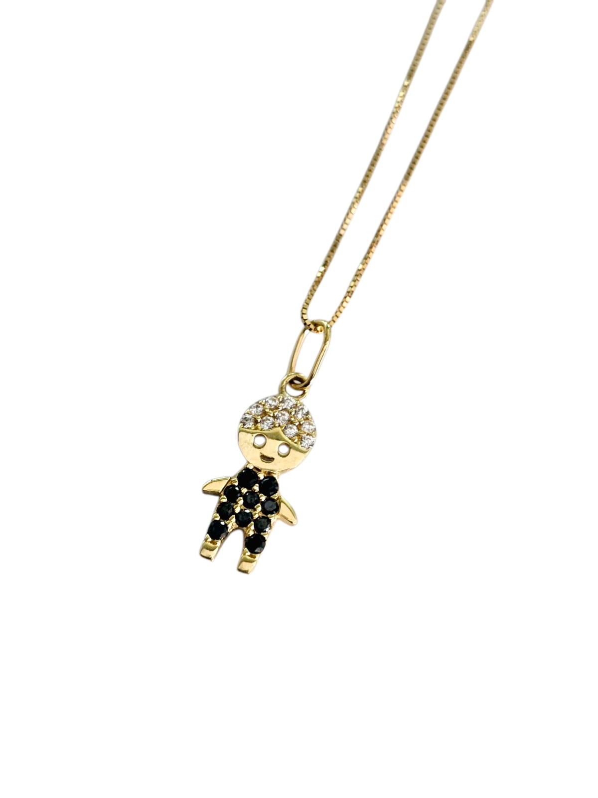 Collar Oro Amarillo Italiano 18 Kilates Niño
