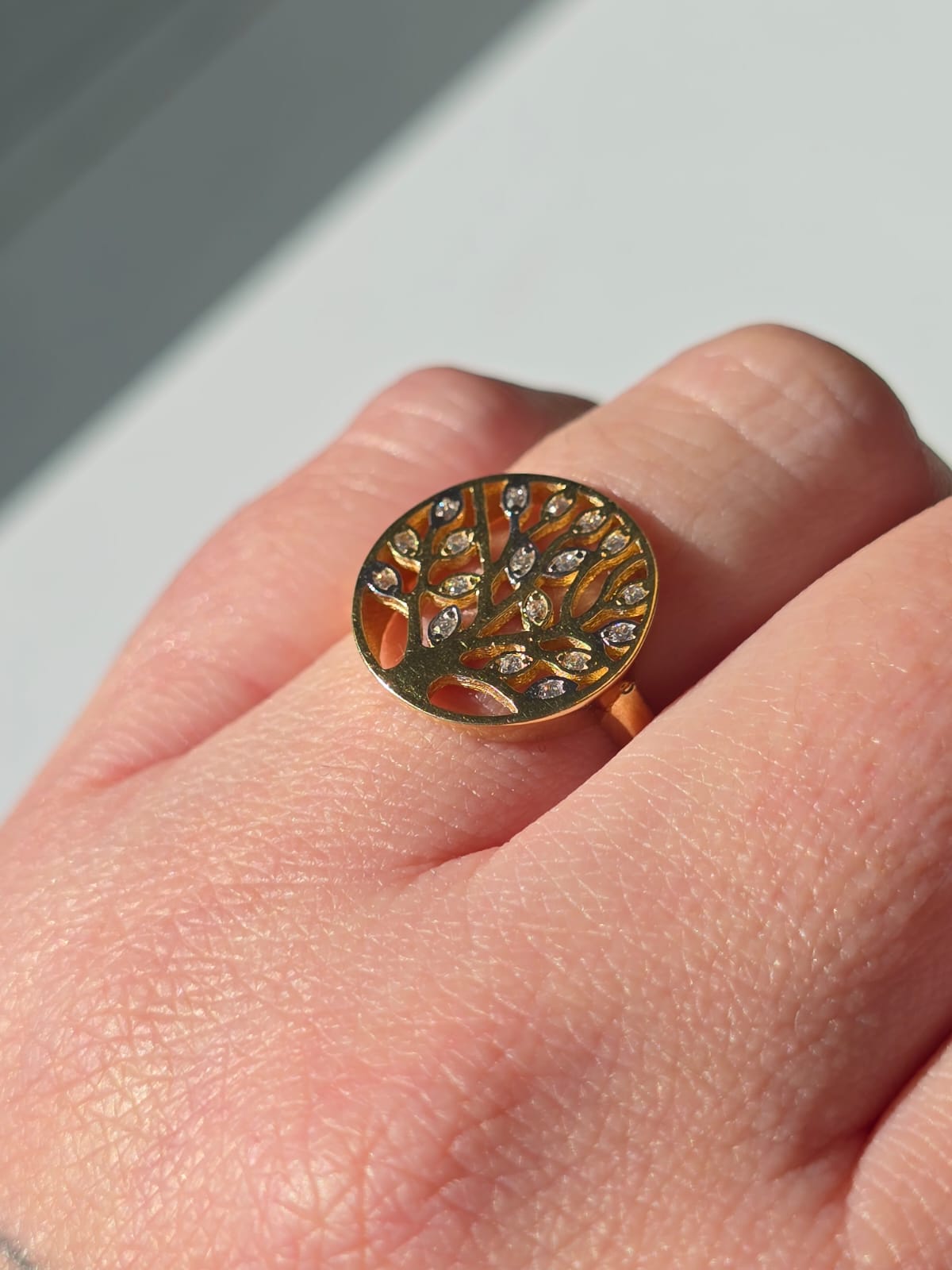 Anillo Oro 18 Kilates Árbol de la vida