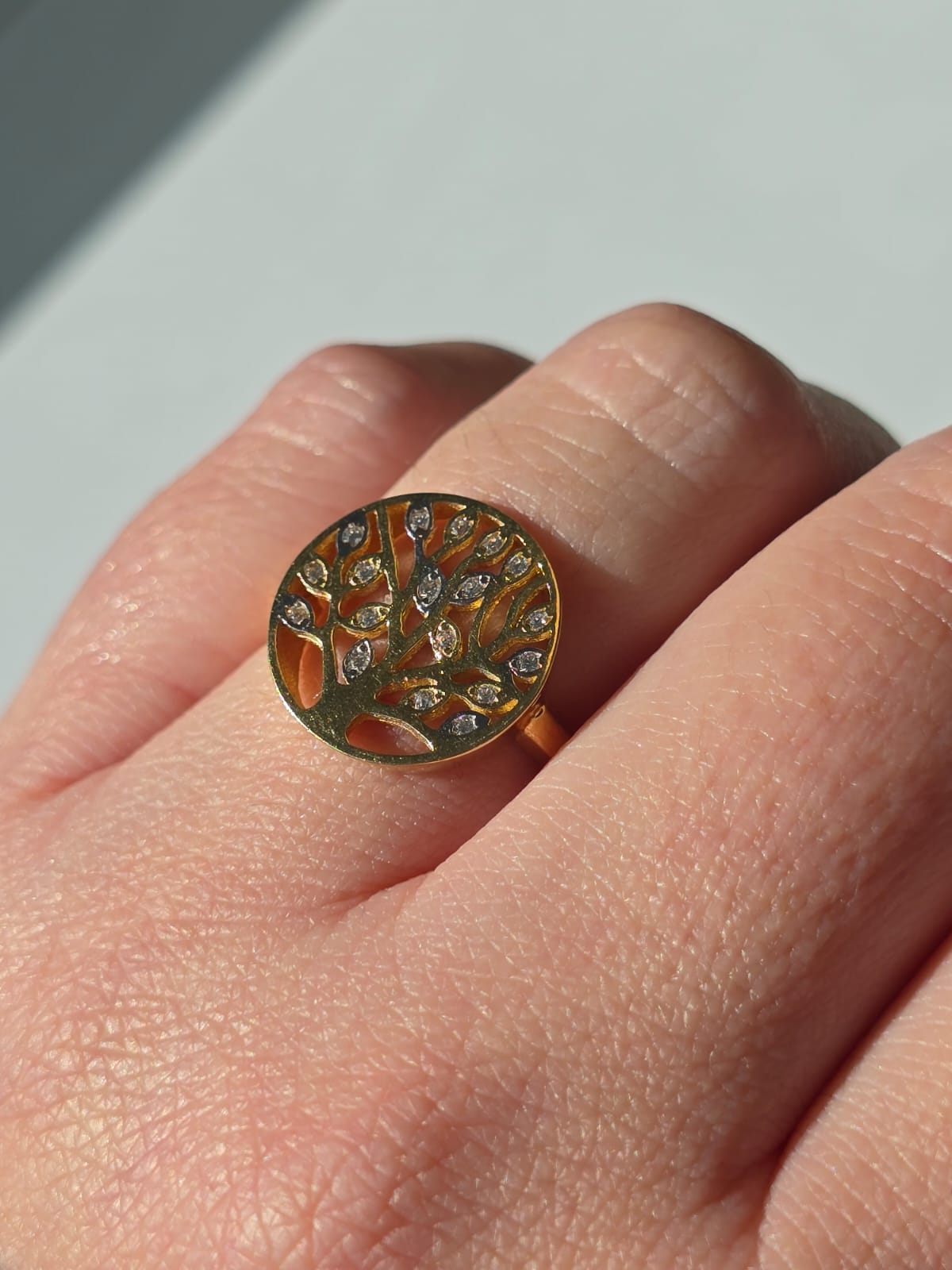 Anillo Oro 18 Kilates Árbol de la vida