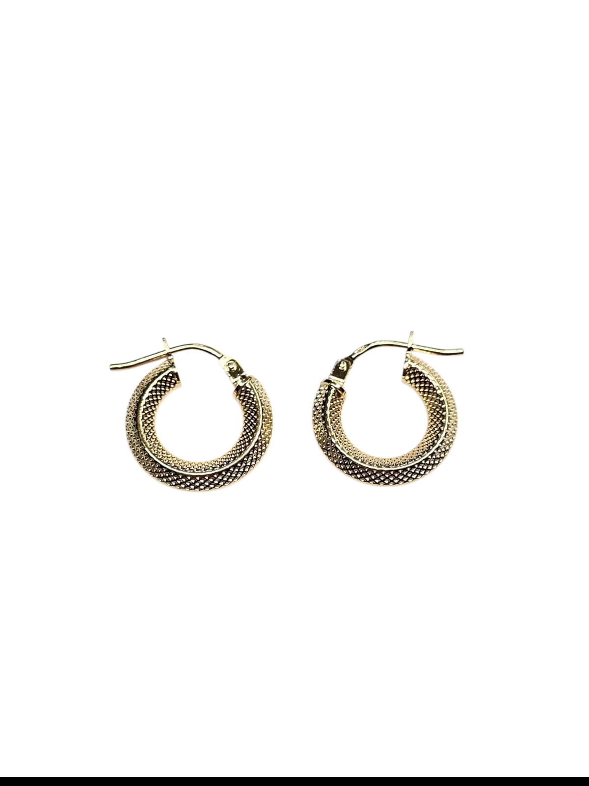 Aros Oro 18 kilates Argolla Textura