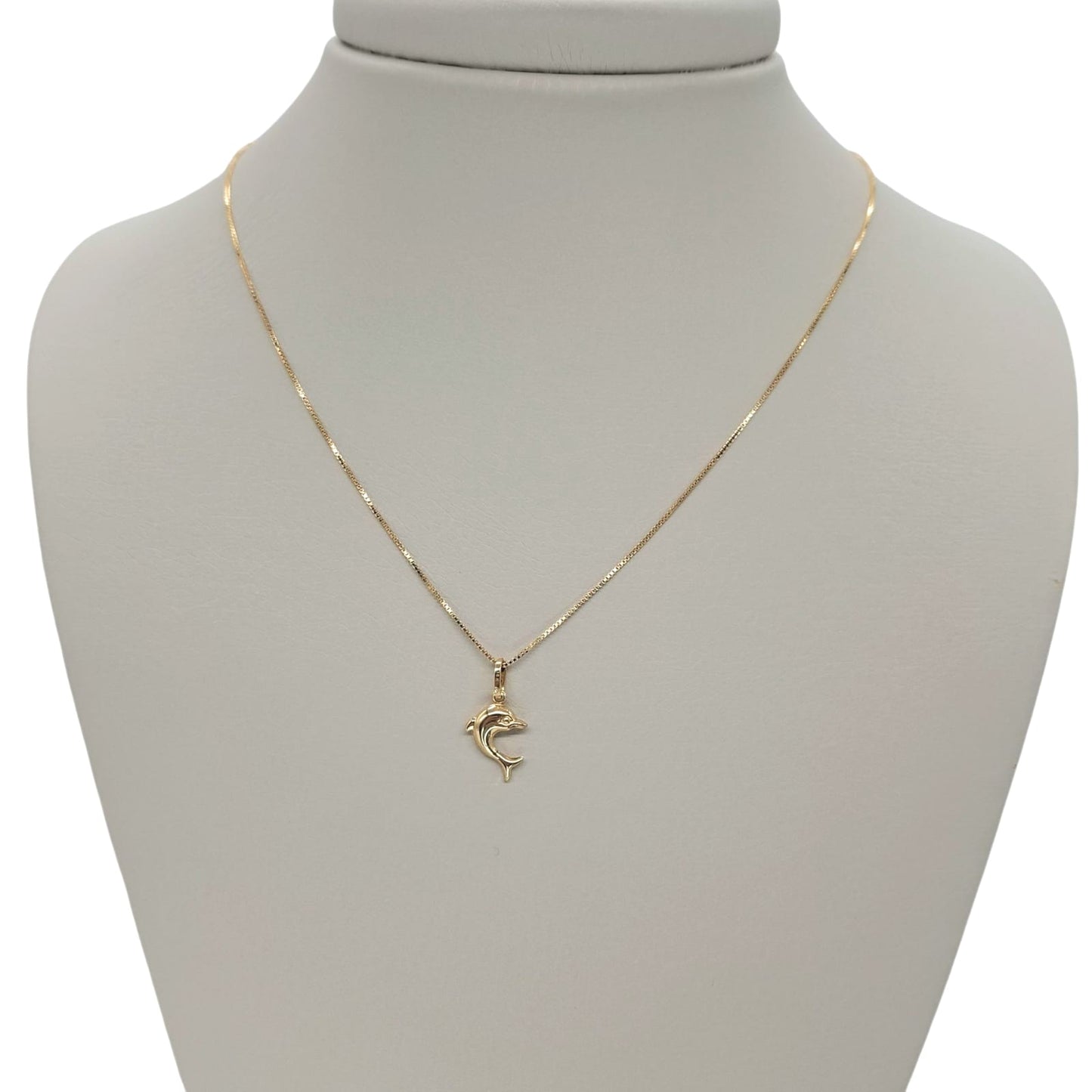 Collar en oro amarillo Italiano 18 Kilates Delfín