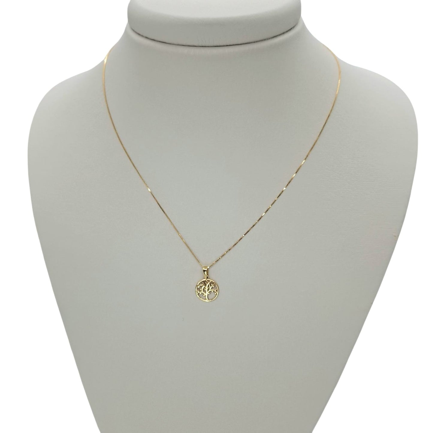 Collar en oro amarillo Italiano 18 Kilates Árbol de Vida
