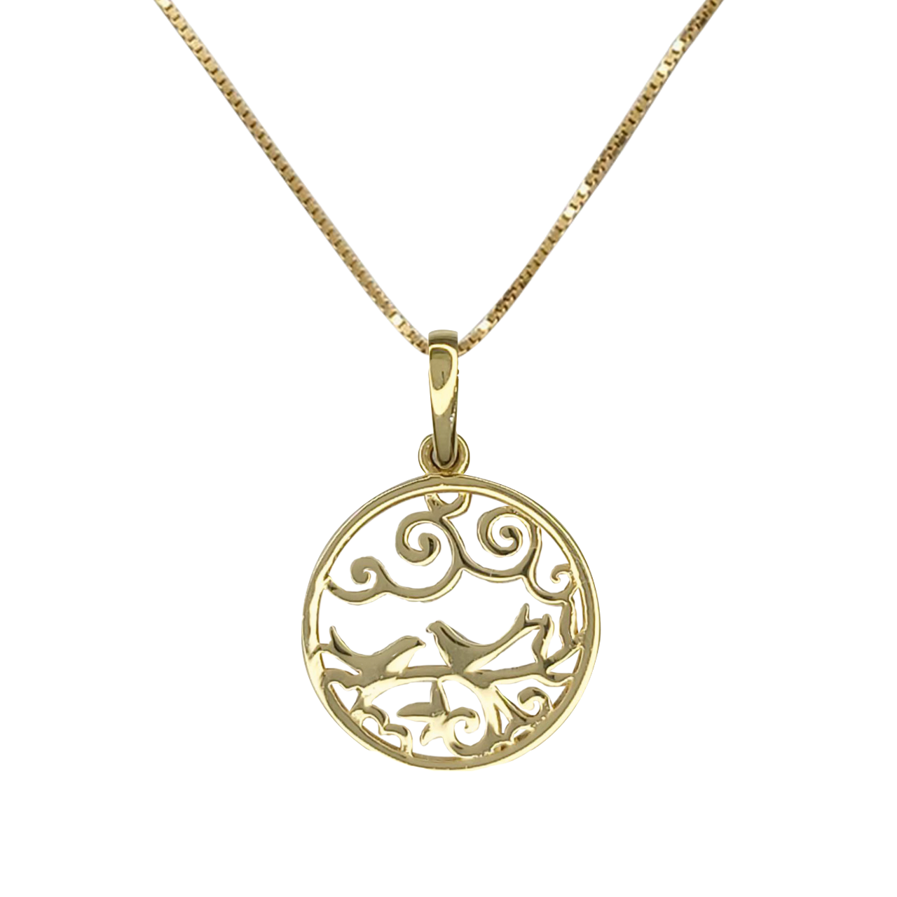Collar Oro Amarillo de Palomitas