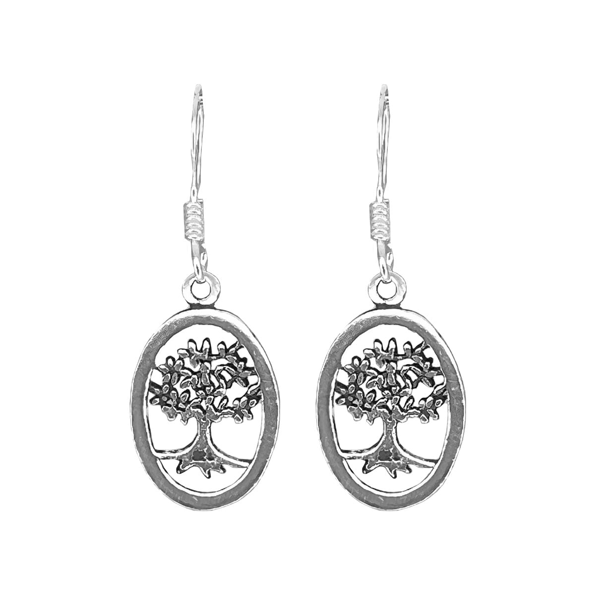 Aros colgantes en plata