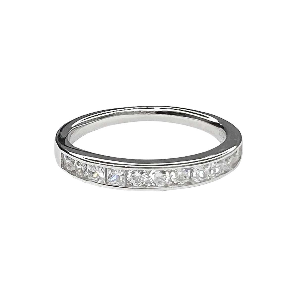 Anillo cintillo en plata