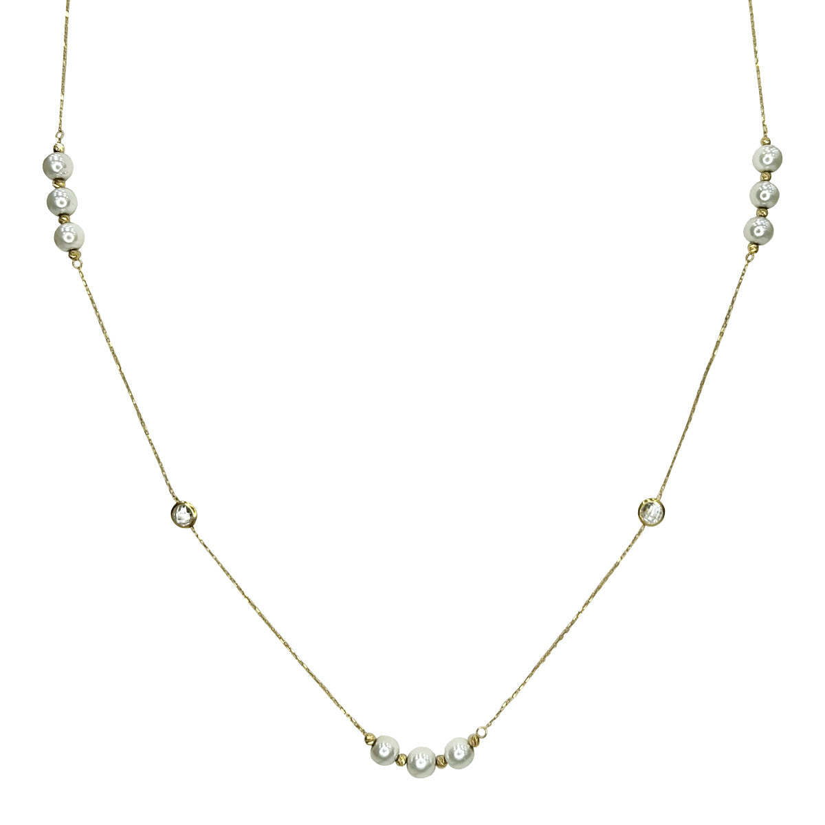 Collar con perlas oro amarillo